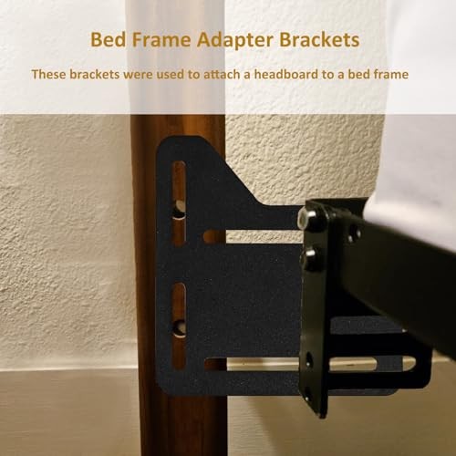 2 Pcs Bed Frame Brackets for Headboard, Bed Frame Adapter Connector, Bed
