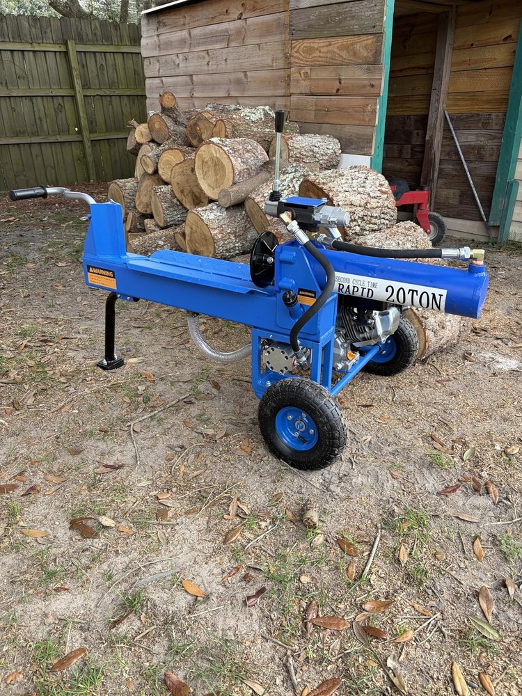 Efurden Portable Gas Log Splitter with 7 HP-4 Stroke Engine Automatic Return HOT