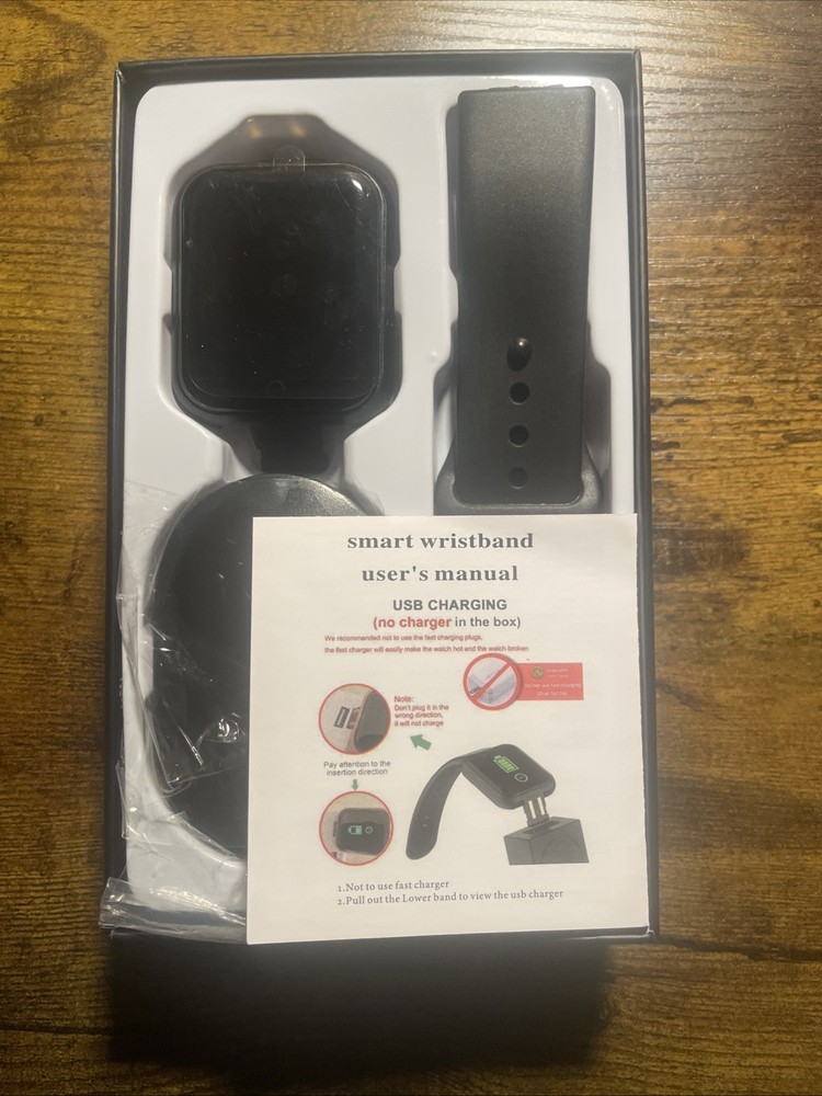 Black Smartwatch with band & IC Player