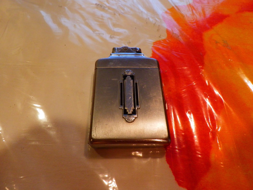 Early Ronson Art Deco Supercase Lighter and Cigarette Holder Combination