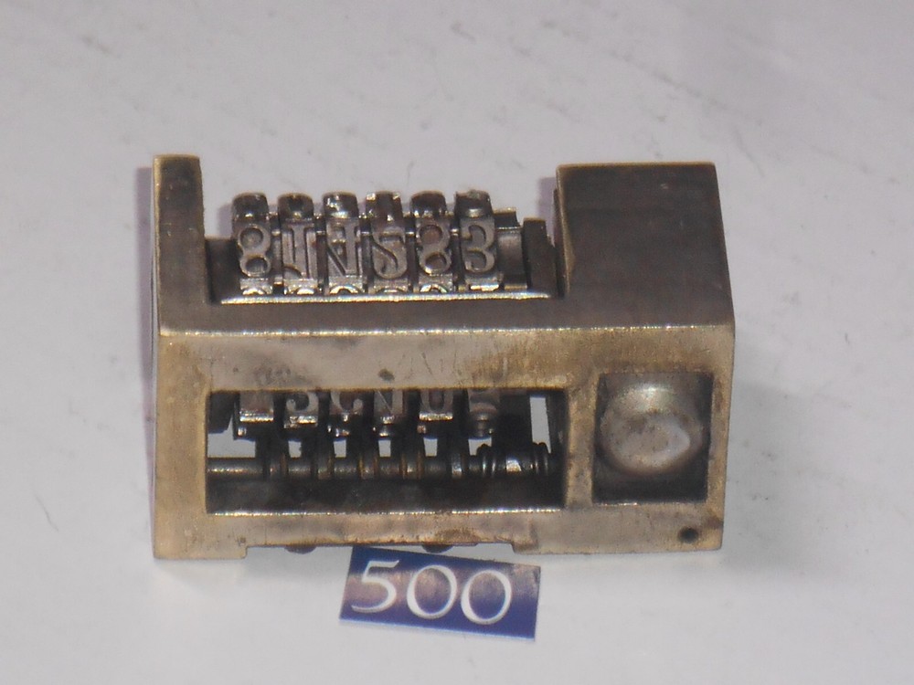 WMA Letterpress Numbering machine | 500