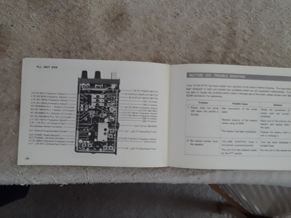 Icom IC-2AT Instruction Manual and Schematic
