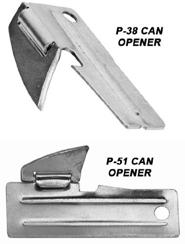 4pc Original Genuine Army Military Issue P-38 P38 & P-51 P51 Can Opener US Made