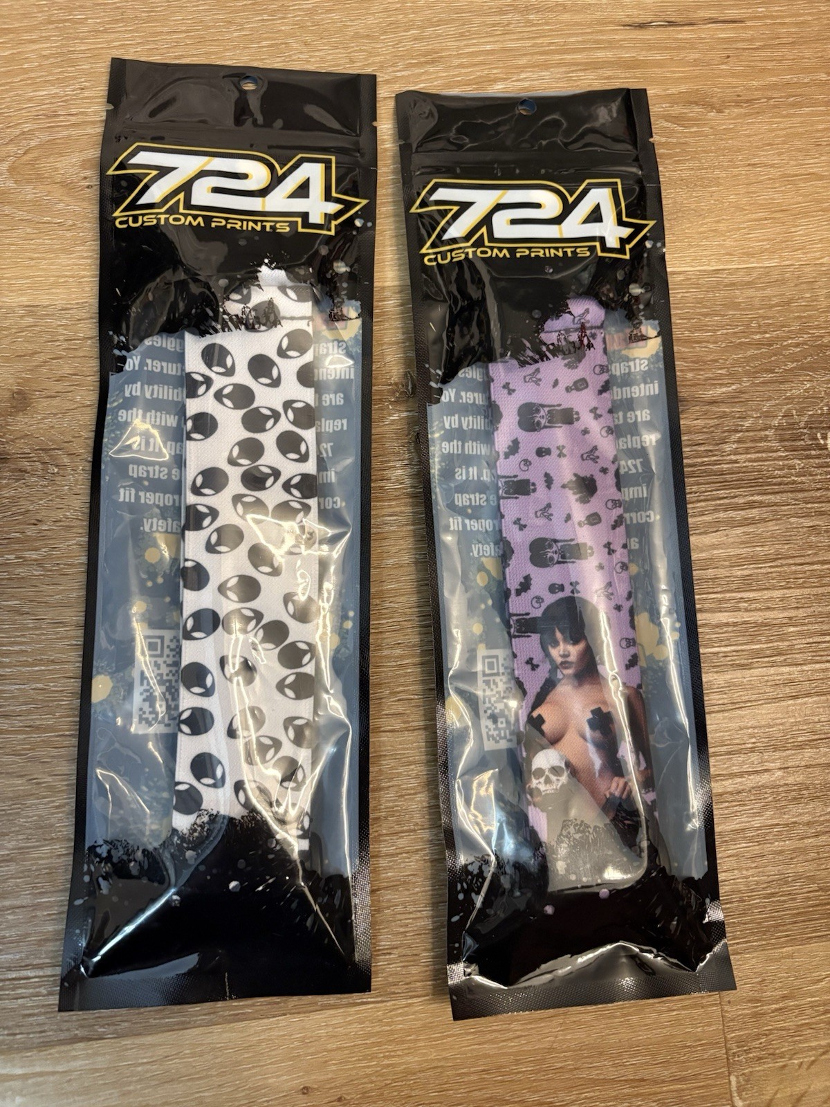 JT Paintball Goggle Dad Strap 724 Custom Print "Wednesday" and Greys