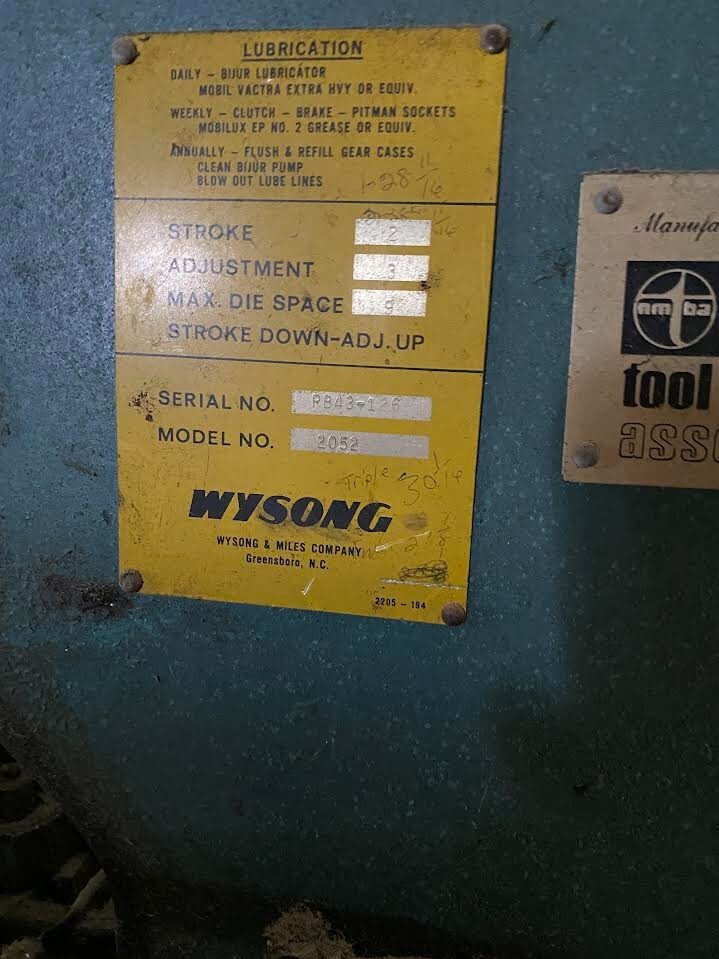 Wysong Brake Press
