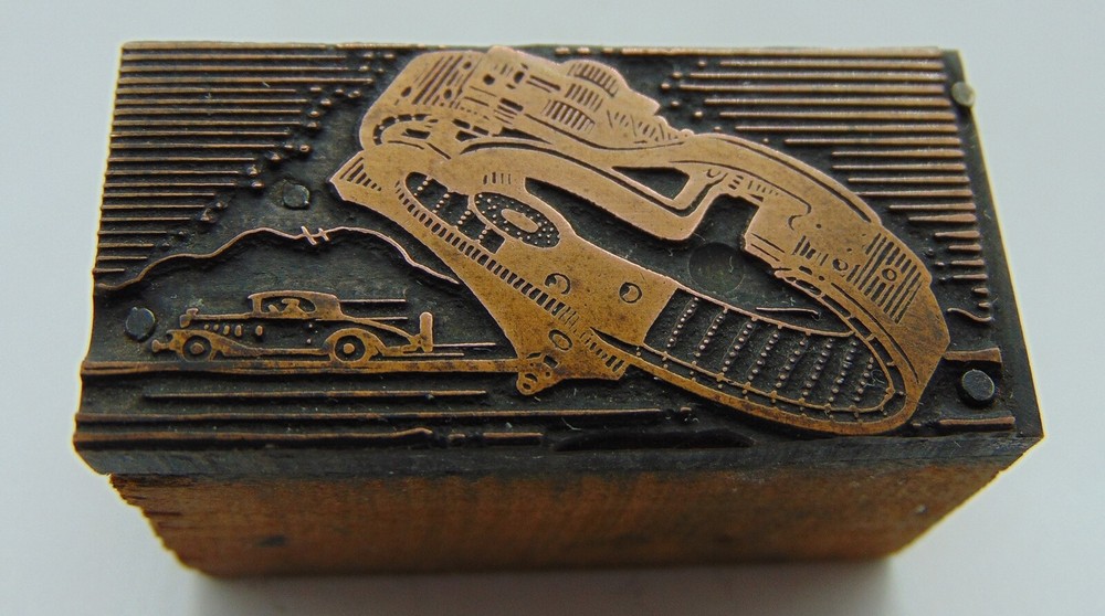 Printing Letterpress Printers Block Car & Part