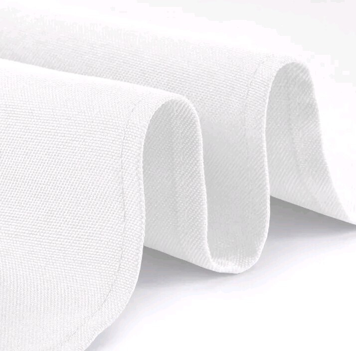 White Tablecloth 4pk Rectangular 60" x 126" Washable Stain Wrinkle Resistant