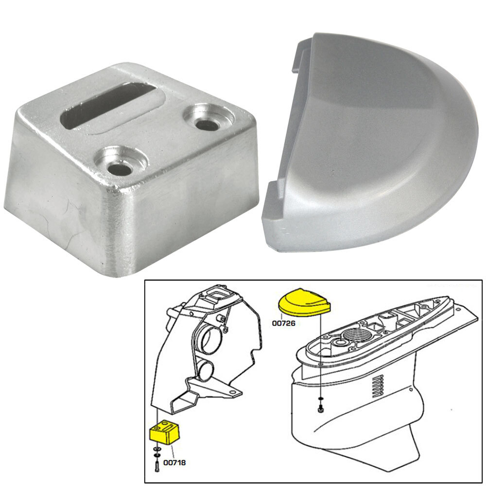 TECNOSEAL ANODE KIT VOLVO SX W/ HARDWARE MAGNESIUM POLYBAG