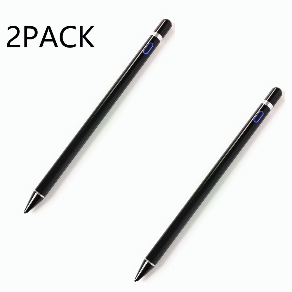 2PACK Black Stylus Pencil for iPad/iPhone/Android Phones Tablets Draw and Write