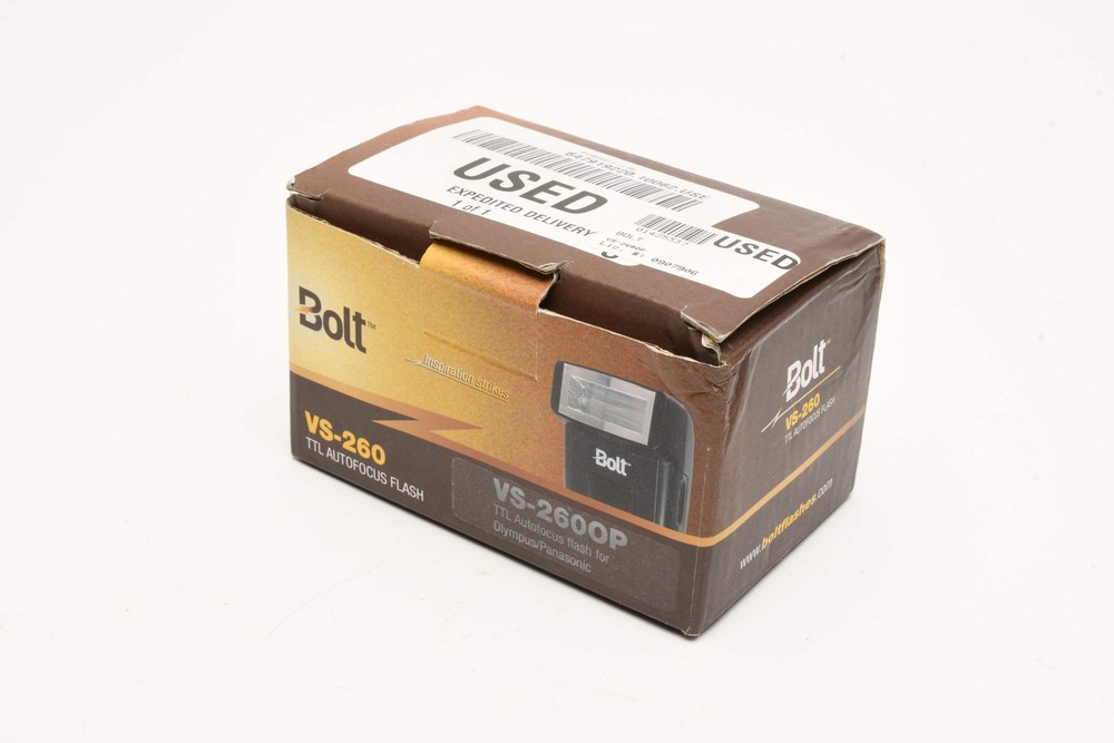 Bolt VS-2600P Compact flash for Olympus / Panasonic cameras, Mint, Boxed