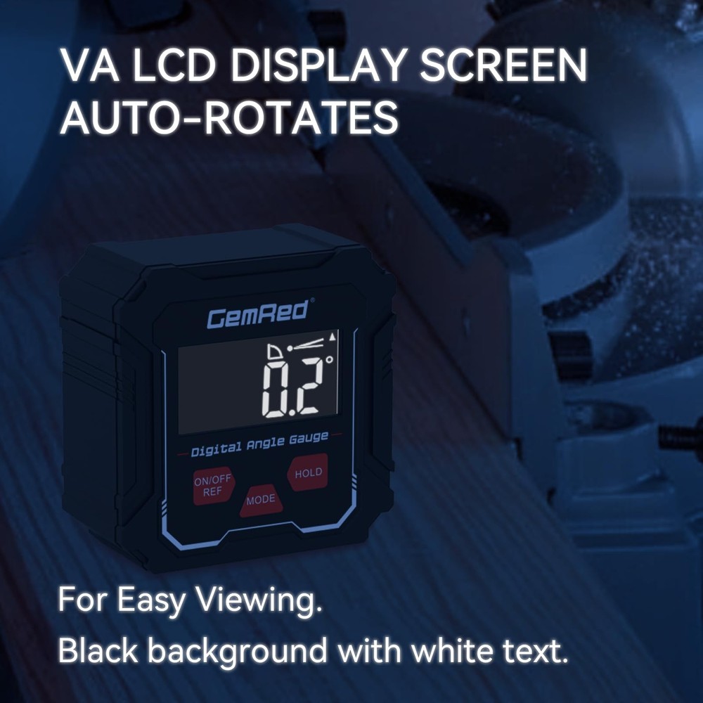 DAGV1 Digital Angle Gauge Hold Function Measurement Tool Level Protractor