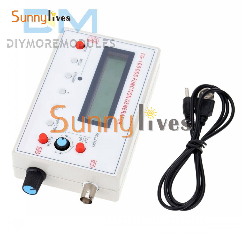 DDS Function Signal Generator Module FG-100 1HZ-500KHz Sine +Square Wave 3.7-10V