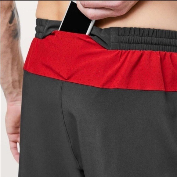 LULULEMON Switch Up Shorts Gray Red M
