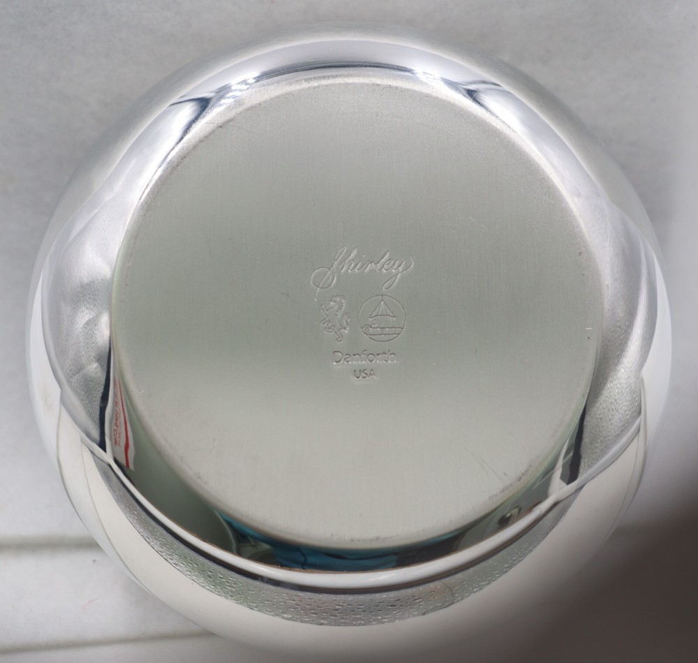 Danforth Shirley Polished Silver Wine Bottle Coaster Gift ~ Great Condition