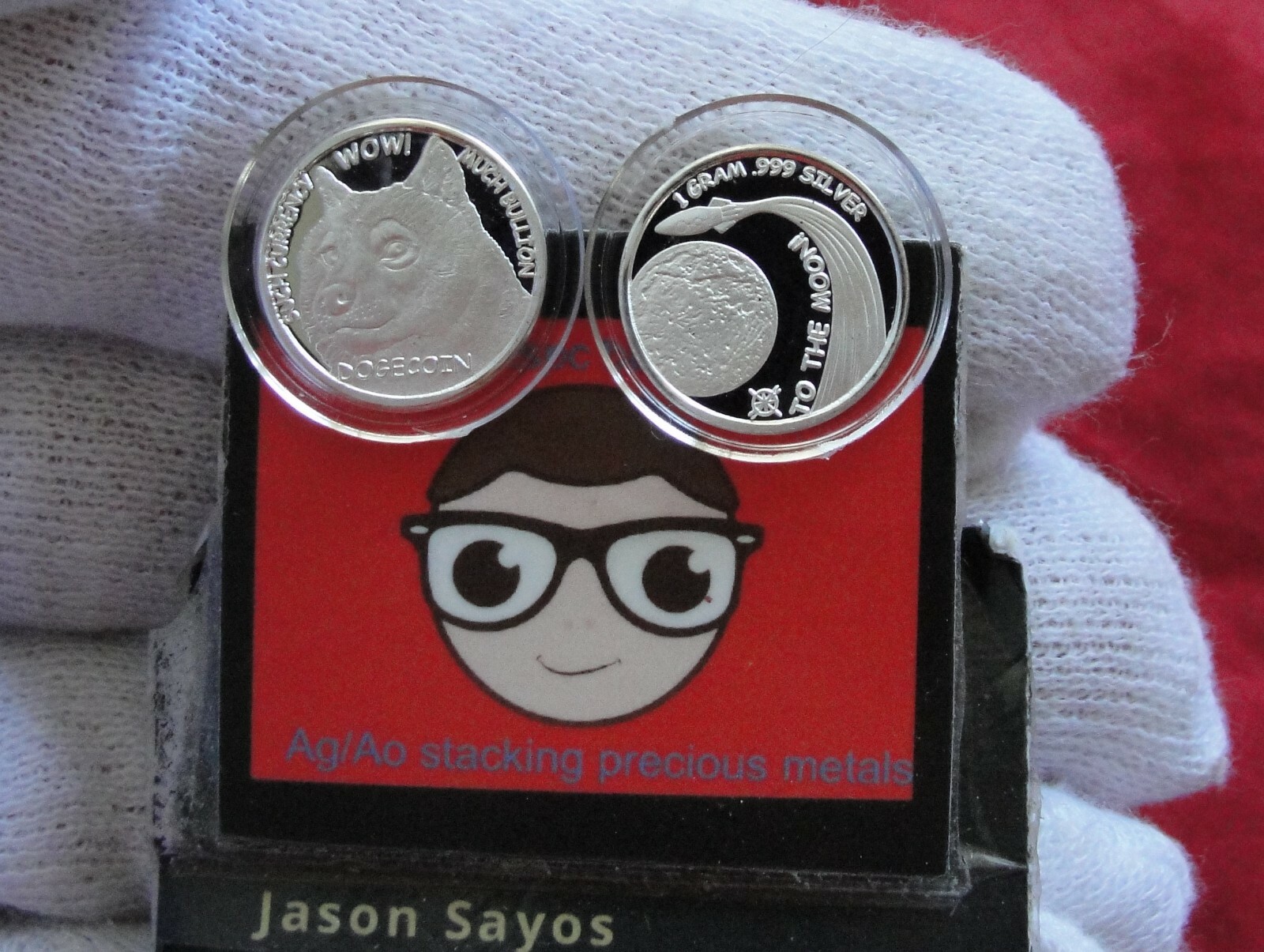 One (1)-1 gram .999 Pure Silver Mini DOGECOIN Dept of Gov't Efficiency D.O.G.E.