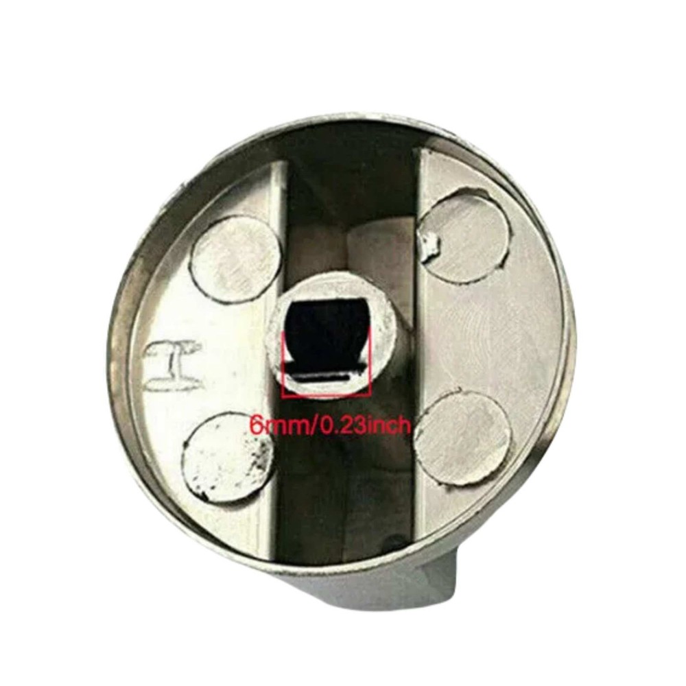 New 6pcs Universal Gas Stove Knobs Cooker Oven Kitchen Control Metal Replace