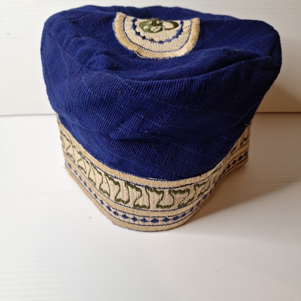 vintage kufi Prayer Hat? Embroidered
