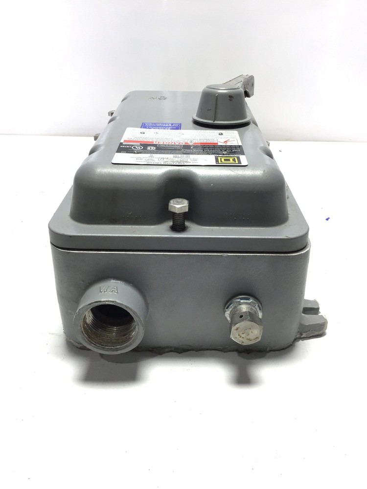 Square D Enclosed Disconnect Switch 100A 3-Pole 600VAC