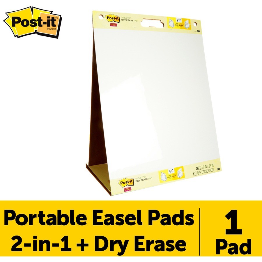 3M 563DE Post-it Easel Pad 20 Sheets 20"x23" White