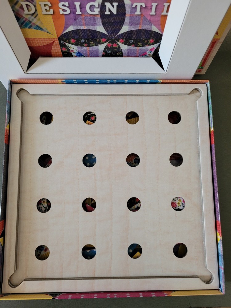 Eeboo Patchwork Design Tiles 64 Double Sided Pcs & Tray **COMPLETE