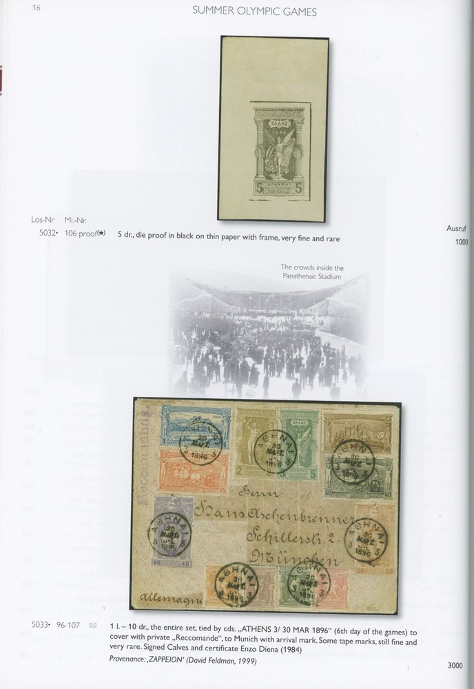 Summer Olympic Games Specialized Auction Catalog Kohler 2023