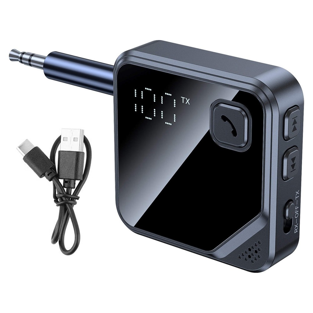 Bluetooth 5.4 Audio Transmitter Receiver for Stereo System Hands-Free Calling