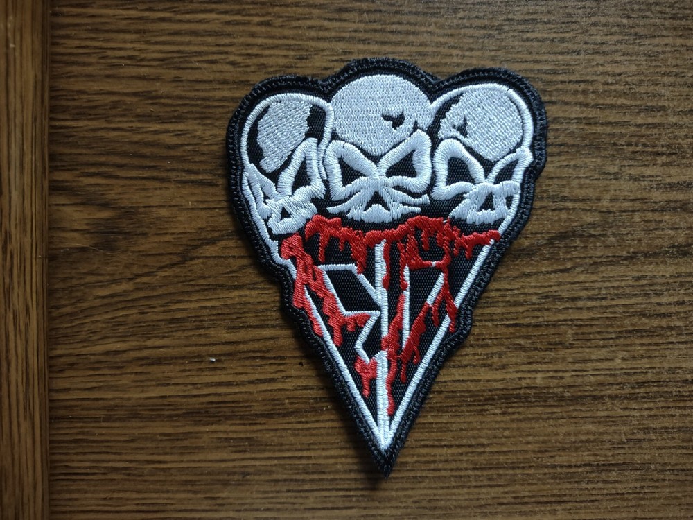 EVIL DEAD,SEW ON WHITE AND RED EMBROIDERED PATCH