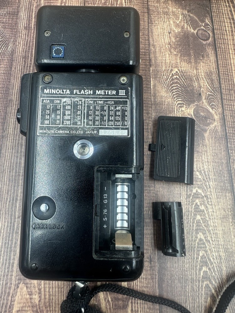 Minolta Flash Meter III Black Spherical Diffuser Digital Exposure Light Meter