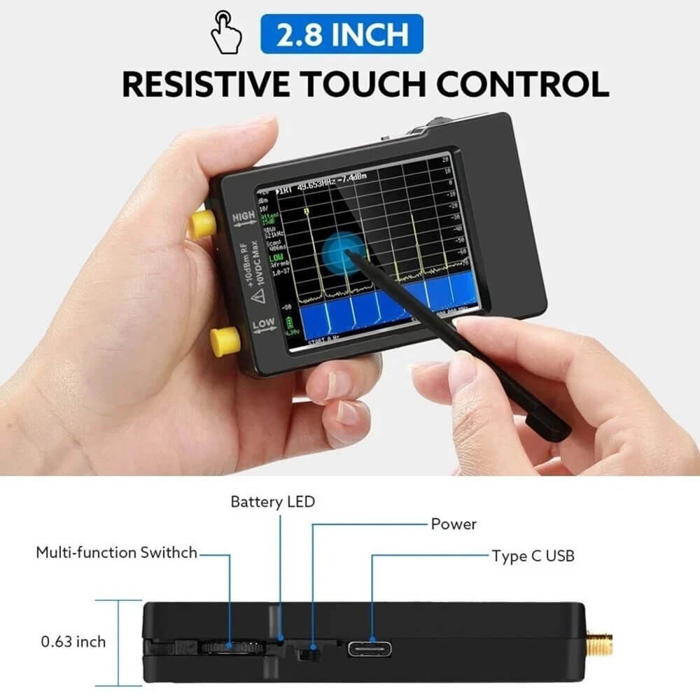 Signal analyzer Frequency analyzer Battery specifications Automatic-optimization