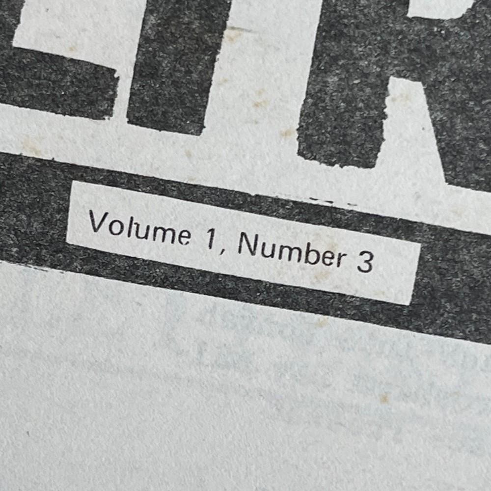 ULTRA Vol 1 No 3 1978 Local Houston Yippie Proto Punk Leftist Political Magazine