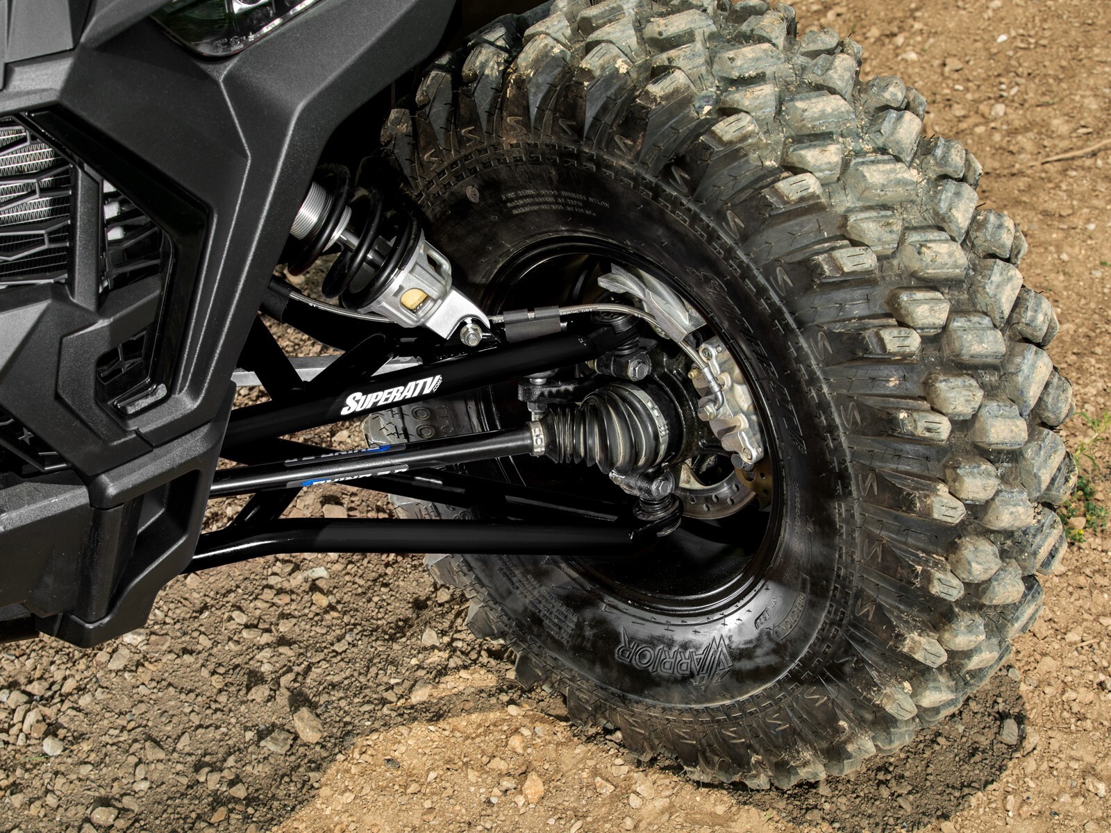 SuperATV High Clearance Forward Offset A Arms for Polaris RZR XP 1000 - BLACK