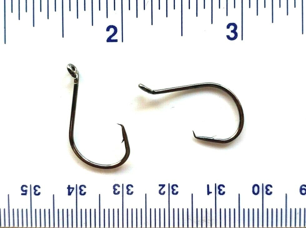 1000 GT 2X Offset Circle Fish Fishing Hooks size 2 - bulk 7384