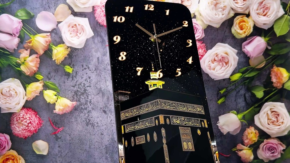 Wooden Rectangular Silent Wall Clock-Decorative Timepiece Modern w/o Batteries.