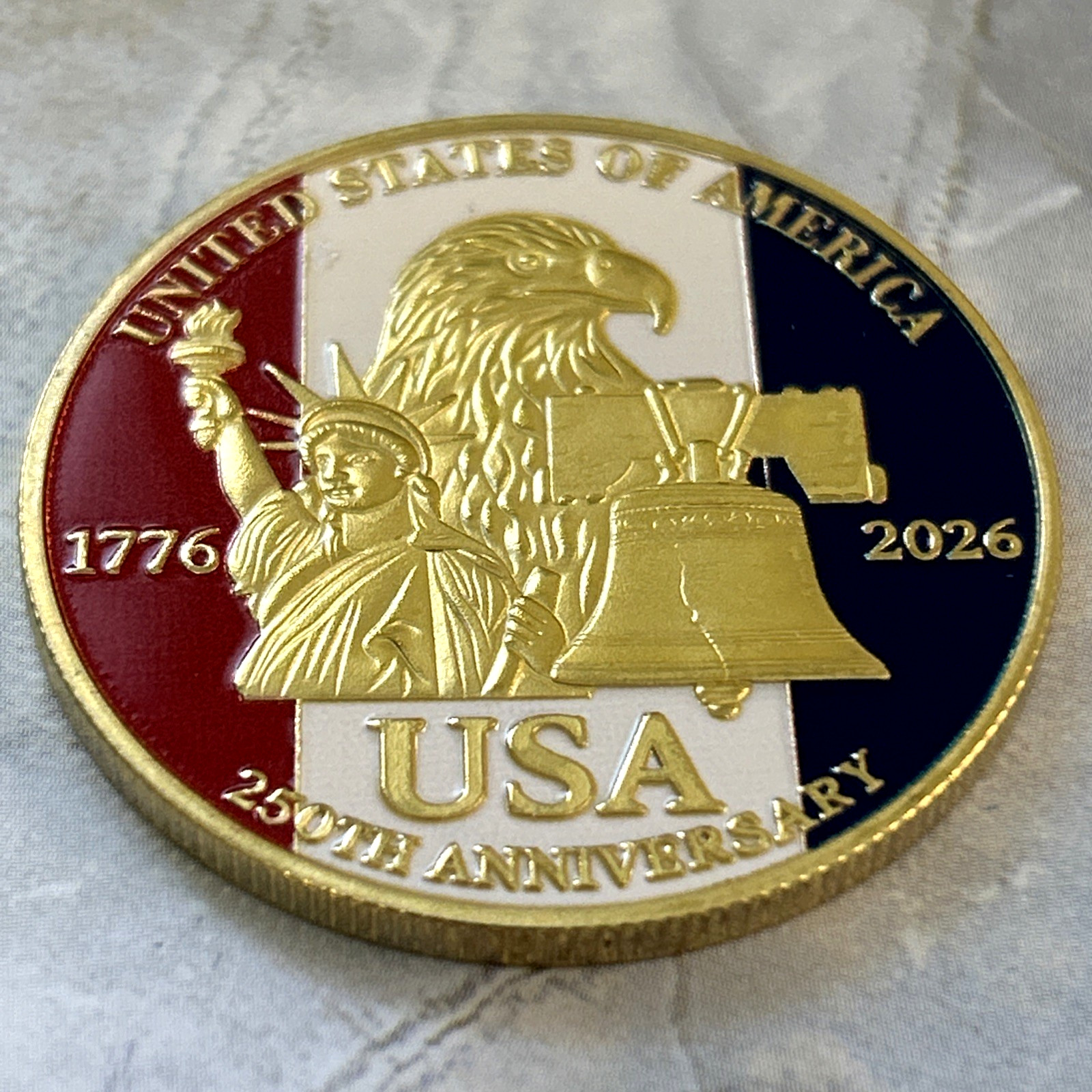 *1776-2026* Commemorative Coin Medal 250TH ANNIVERSARY UNITED STATES OF AMERICA