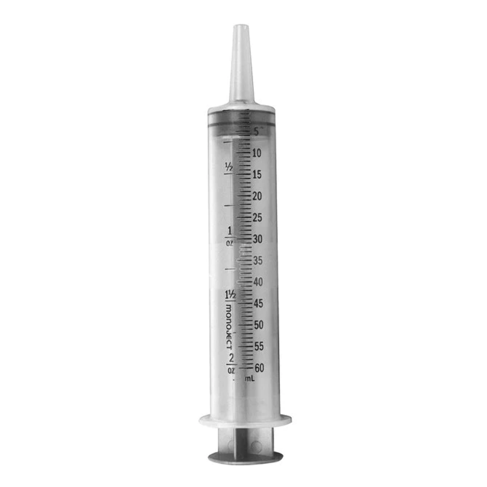 New! MONOJECT REGULAR LUER TIP SYRINGE w/ Catheter tip Shows dosing increments