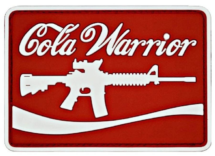COLA WARRIOR PVC Rubber Recon Morale Patch |2PC 3"x2" PVC HOOK BACK