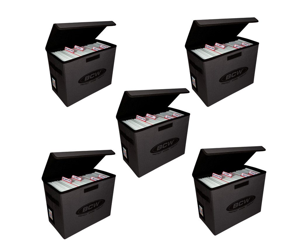 BCW Comic Book Foldaway Light-weight Collapsible Holds 125+ Comics **FIVE PACK**