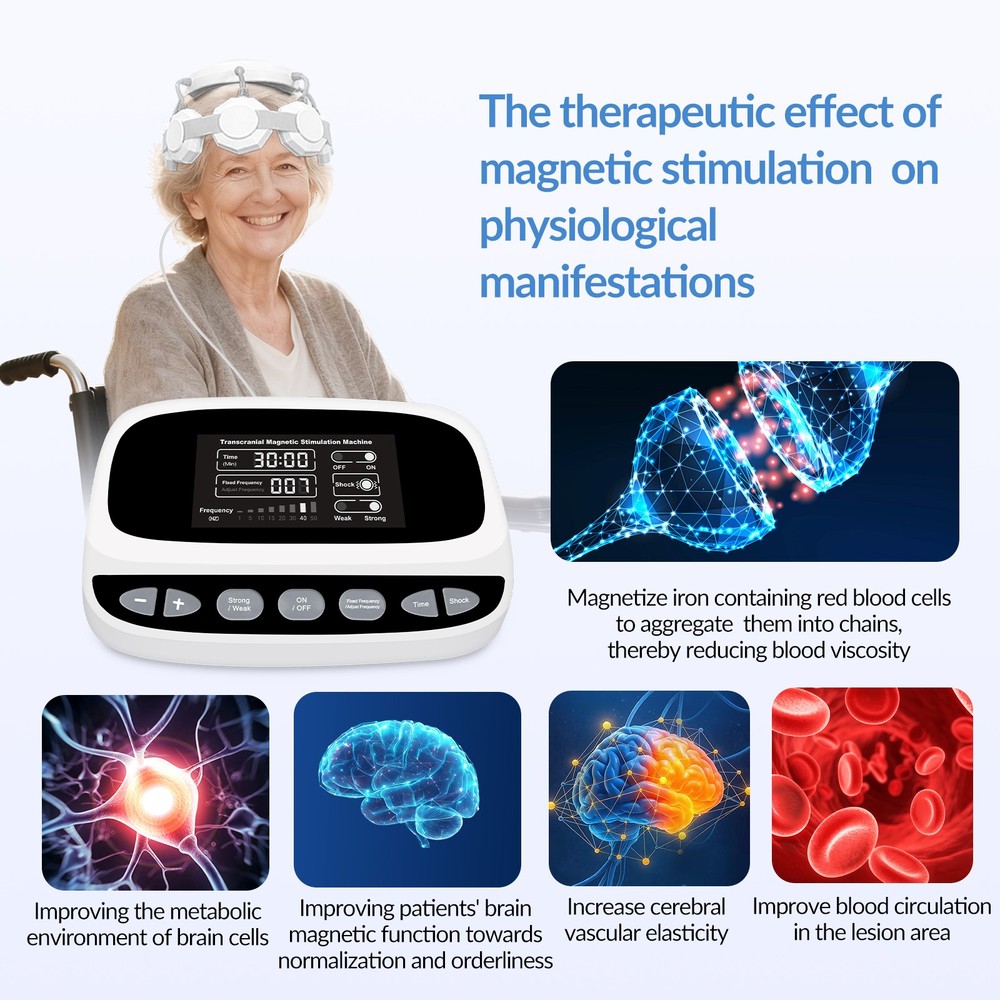 rTMS Therapy Device for Depression Anxiety Parkinson Brain Stimulation Machine