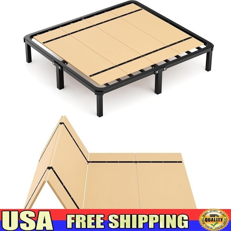Full Bunkie Board Under Mattress Support Foldable Lightweight Bed Solution Full