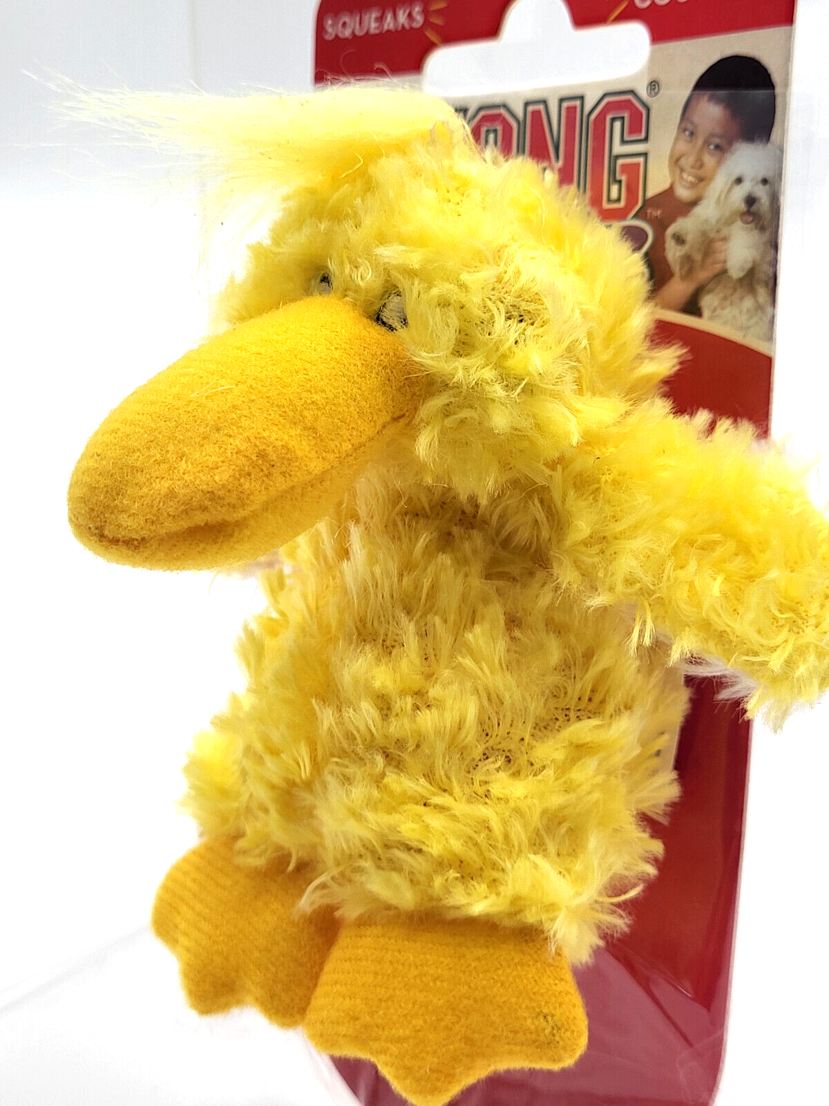 Kong Dr Noyz (6) Plush Squeaky Duck XS Puppy Dog Fetch Toy With Extra Squeakers