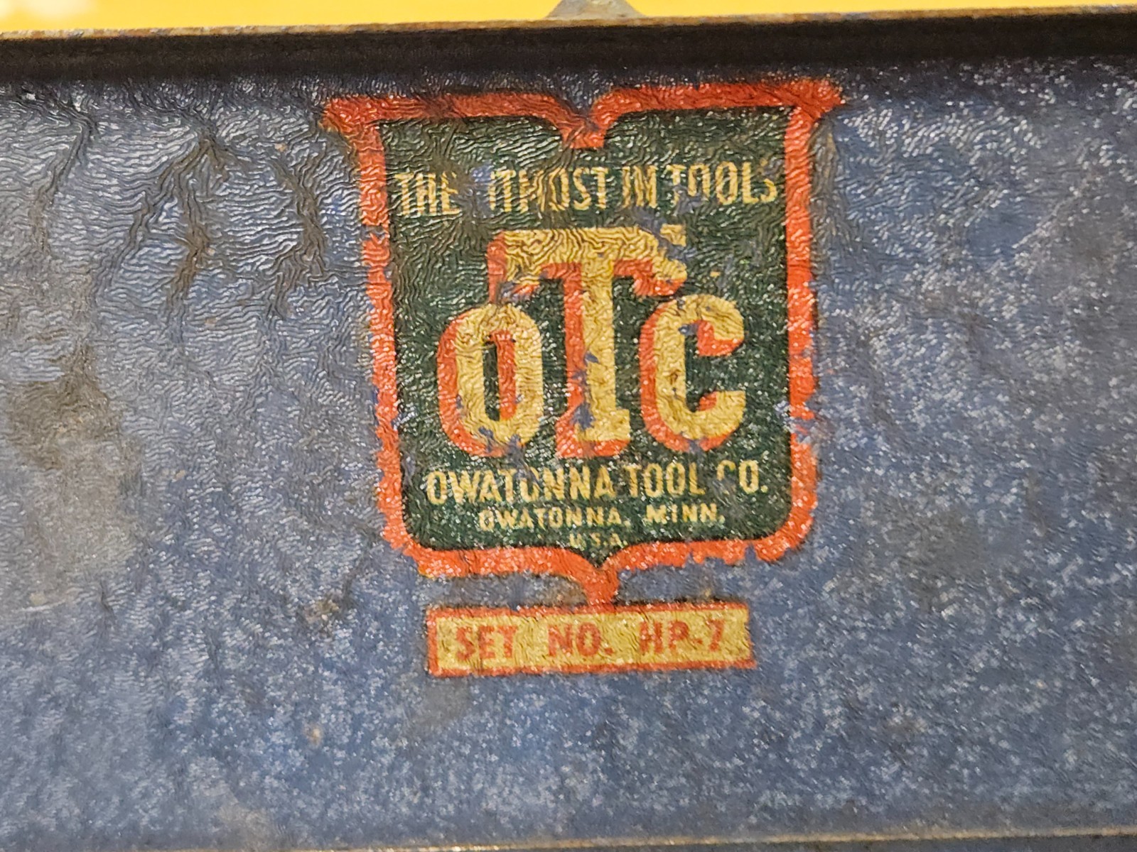 OTC Owatonna Tool No. 813 Gasket Cutting Driver Set W/ Metal Box Made in USA