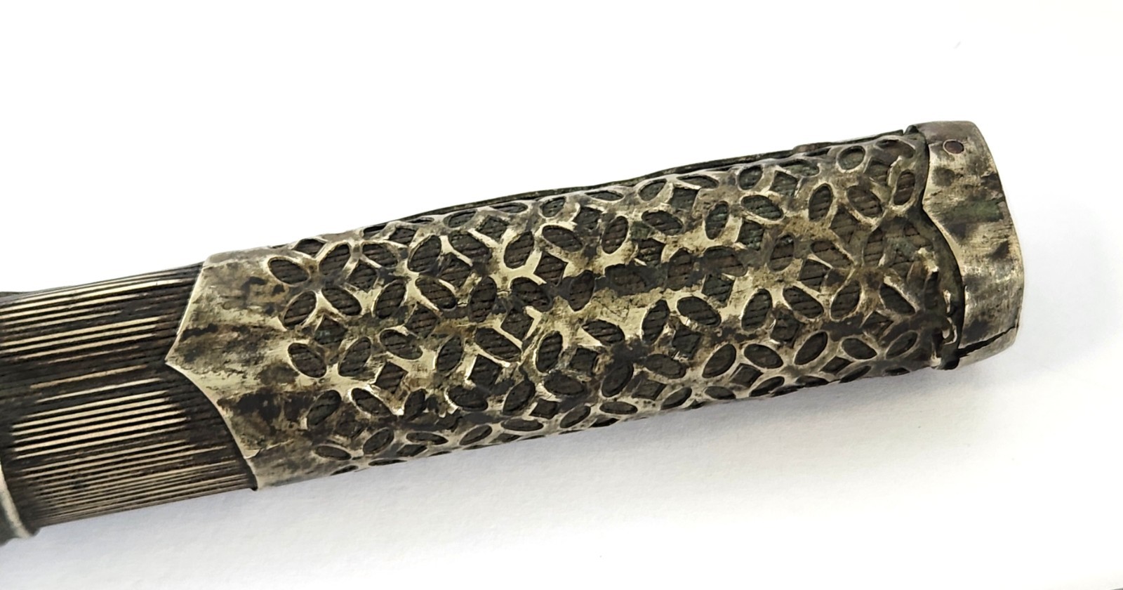 Antique Asian Chinese Knife Bone Chopsticks Traveling Eating Trousse Set