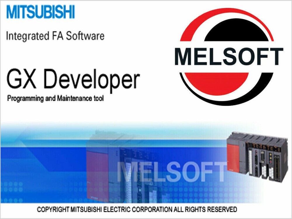 GX DEV Ladder Logic Migro 890U Programming Developer Software for FX, Q, L PLC