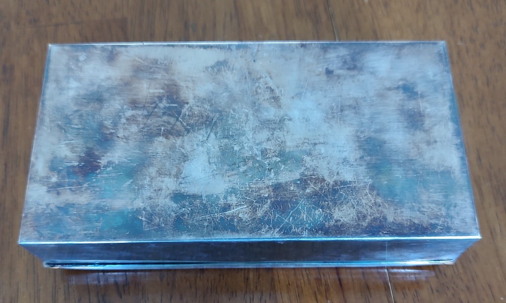 Poole & Co 1899 Silver Box with wood inserts
