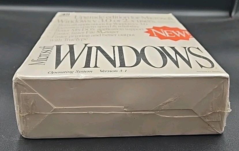 Microsoft Windows Version 3.1 Upgrade Edition Windows 3.0 Or 2.X Users NEW NOS