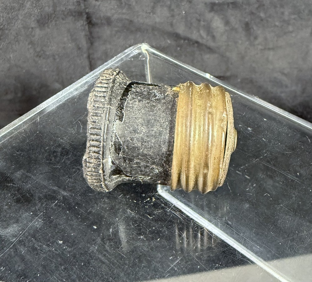 Antique Edison Lightbulb Socket Brass & Bakelite Adapter Plug (WT3)