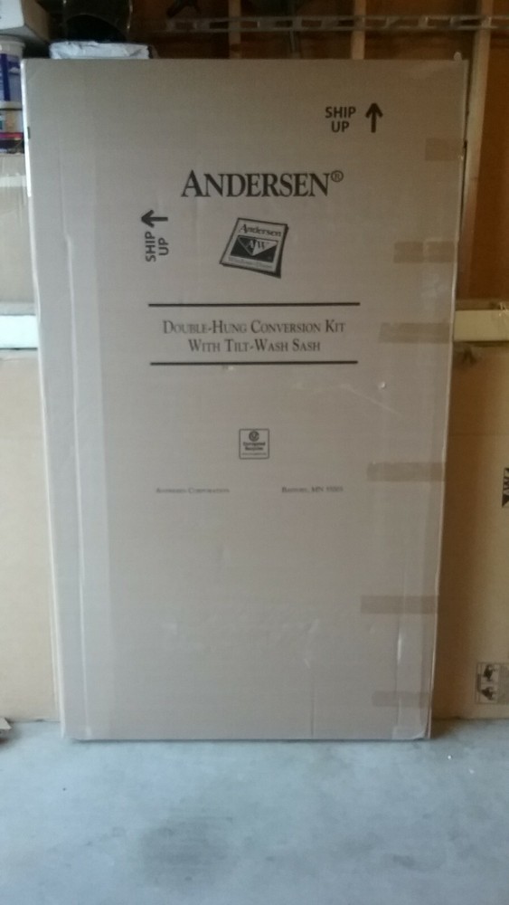 Andersen Window Conversion Kit 3852 Terratone color -New- Ship in original Box