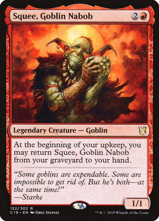 Squee, Goblin Nabob [Commander 2019] Magic MTG