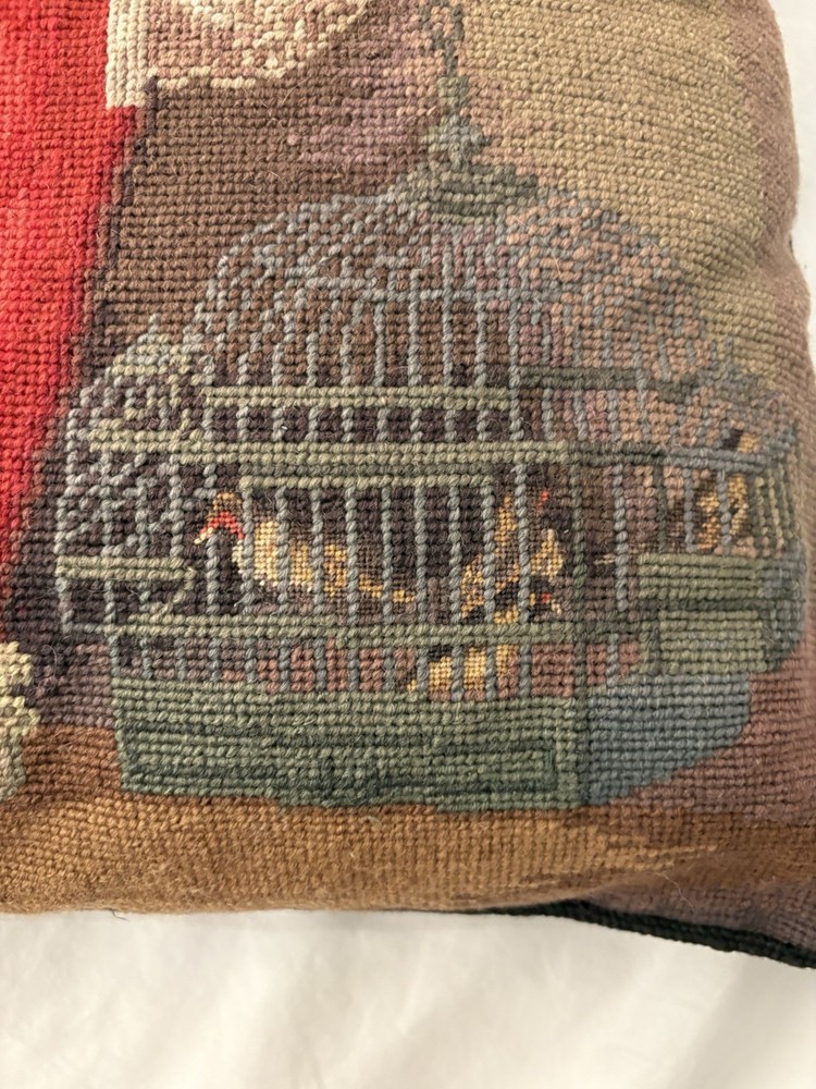 Vintage Bucilla Needlepoint Cushion