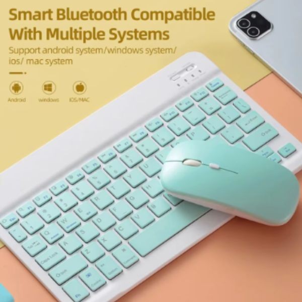 Bluetooth Mouse For Notebook PC Computer Battery Ultra-Thin Wireless Mouse For i